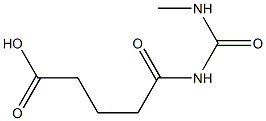 5-[(methylcarbamoyl)amino]-5-oxopentanoic acid Structure