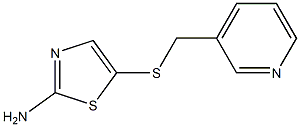 5-[(pyridin-3-ylmethyl)thio]-1,3-thiazol-2-amine Structure