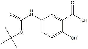 5-[(tert-butoxycarbonyl)amino]-2-hydroxybenzoic acid Structure