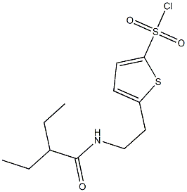 5-[2-(2-ethylbutanamido)ethyl]thiophene-2-sulfonyl chloride