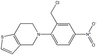 5-[2-(chloromethyl)-4-nitrophenyl]-4H,5H,6H,7H-thieno[3,2-c]pyridine Structure