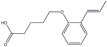  5-[2-(prop-1-en-1-yl)phenoxy]pentanoic acid