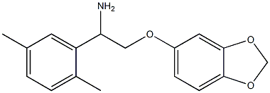 5-[2-amino-2-(2,5-dimethylphenyl)ethoxy]-2H-1,3-benzodioxole Structure