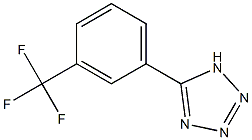 5-[3-(trifluoromethyl)phenyl]-1H-1,2,3,4-tetrazole 结构式