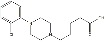 5-[4-(2-chlorophenyl)piperazin-1-yl]pentanoic acid Structure