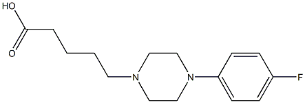  5-[4-(4-fluorophenyl)piperazin-1-yl]pentanoic acid