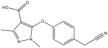 5-[4-(cyanomethyl)phenoxy]-1,3-dimethyl-1H-pyrazole-4-carboxylic acid