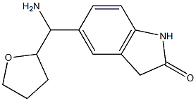 5-[amino(oxolan-2-yl)methyl]-2,3-dihydro-1H-indol-2-one Structure