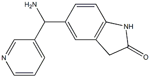 5-[amino(pyridin-3-yl)methyl]-2,3-dihydro-1H-indol-2-one Structure