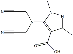 5-[bis(cyanomethyl)amino]-1,3-dimethyl-1H-pyrazole-4-carboxylic acid