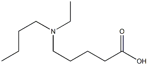 5-[butyl(ethyl)amino]pentanoic acid,,结构式