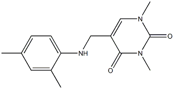 5-{[(2,4-dimethylphenyl)amino]methyl}-1,3-dimethyl-1,2,3,4-tetrahydropyrimidine-2,4-dione