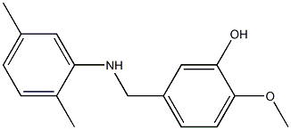 5-{[(2,5-dimethylphenyl)amino]methyl}-2-methoxyphenol Struktur