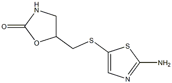  5-{[(2-amino-1,3-thiazol-5-yl)sulfanyl]methyl}-1,3-oxazolidin-2-one