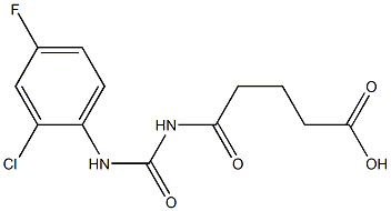 5-{[(2-chloro-4-fluorophenyl)carbamoyl]amino}-5-oxopentanoic acid