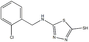 5-{[(2-chlorophenyl)methyl]amino}-1,3,4-thiadiazole-2-thiol Structure