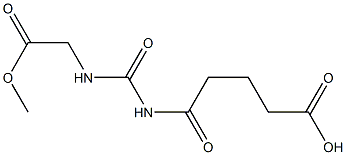 5-{[(2-methoxy-2-oxoethyl)carbamoyl]amino}-5-oxopentanoic acid Structure