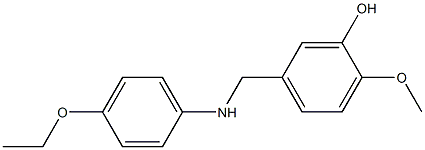 5-{[(4-ethoxyphenyl)amino]methyl}-2-methoxyphenol Structure