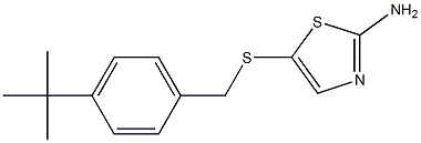 5-{[(4-tert-butylphenyl)methyl]sulfanyl}-1,3-thiazol-2-amine Structure