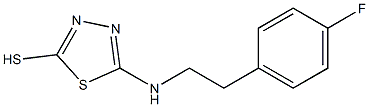 5-{[2-(4-fluorophenyl)ethyl]amino}-1,3,4-thiadiazole-2-thiol Structure