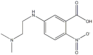 5-{[2-(dimethylamino)ethyl]amino}-2-nitrobenzoic acid 结构式