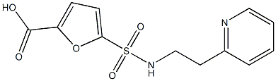 5-{[2-(pyridin-2-yl)ethyl]sulfamoyl}furan-2-carboxylic acid Struktur