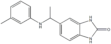 5-{1-[(3-methylphenyl)amino]ethyl}-2,3-dihydro-1H-1,3-benzodiazol-2-one