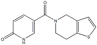 5-{4H,5H,6H,7H-thieno[3,2-c]pyridin-5-ylcarbonyl}-1,2-dihydropyridin-2-one,,结构式