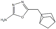 5-{bicyclo[2.2.1]heptan-2-ylmethyl}-1,3,4-oxadiazol-2-amine Struktur