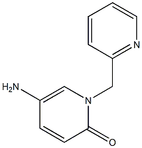 5-amino-1-(pyridin-2-ylmethyl)-1,2-dihydropyridin-2-one Struktur