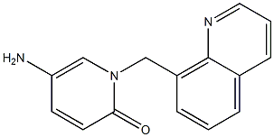5-amino-1-(quinolin-8-ylmethyl)-1,2-dihydropyridin-2-one Struktur