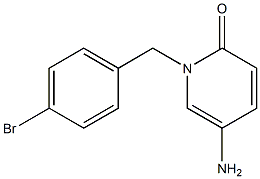 5-amino-1-[(4-bromophenyl)methyl]-1,2-dihydropyridin-2-one Struktur