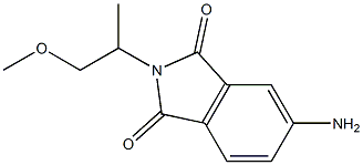 5-amino-2-(1-methoxypropan-2-yl)-2,3-dihydro-1H-isoindole-1,3-dione Struktur