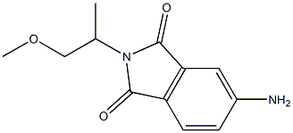 5-amino-2-(1-methoxypropan-2-yl)-2,3-dihydro-1H-isoindole-1,3-dione,,结构式