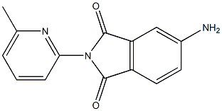 5-amino-2-(6-methylpyridin-2-yl)-2,3-dihydro-1H-isoindole-1,3-dione 结构式