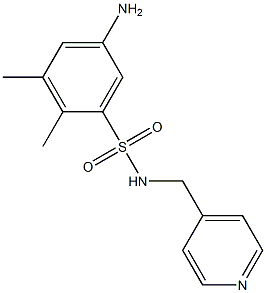5-amino-2,3-dimethyl-N-(pyridin-4-ylmethyl)benzene-1-sulfonamide Structure