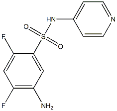 5-amino-2,4-difluoro-N-(pyridin-4-yl)benzene-1-sulfonamide