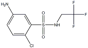 5-amino-2-chloro-N-(2,2,2-trifluoroethyl)benzene-1-sulfonamide,,结构式