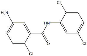 5-amino-2-chloro-N-(2,5-dichlorophenyl)benzamide,,结构式