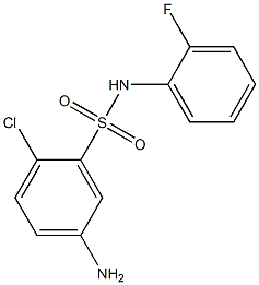 5-amino-2-chloro-N-(2-fluorophenyl)benzene-1-sulfonamide Structure