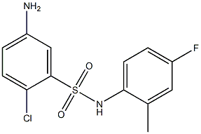 5-amino-2-chloro-N-(4-fluoro-2-methylphenyl)benzene-1-sulfonamide