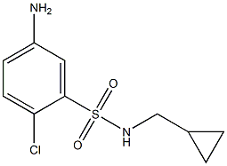 5-amino-2-chloro-N-(cyclopropylmethyl)benzene-1-sulfonamide Structure