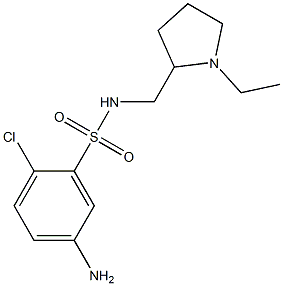 5-amino-2-chloro-N-[(1-ethylpyrrolidin-2-yl)methyl]benzene-1-sulfonamide|