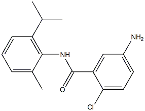 5-amino-2-chloro-N-[2-methyl-6-(propan-2-yl)phenyl]benzamide Structure
