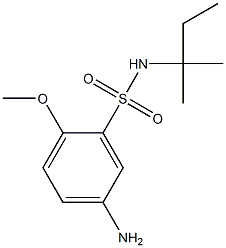 5-amino-2-methoxy-N-(2-methylbutan-2-yl)benzene-1-sulfonamide Structure