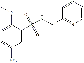 5-amino-2-methoxy-N-(pyridin-2-ylmethyl)benzene-1-sulfonamide Struktur
