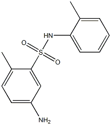 5-amino-2-methyl-N-(2-methylphenyl)benzene-1-sulfonamide,,结构式