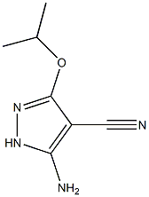 5-amino-3-isopropoxy-1H-pyrazole-4-carbonitrile Structure