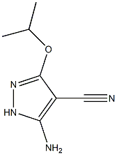 5-amino-3-isopropoxy-1H-pyrazole-4-carbonitrile,,结构式