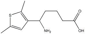 5-amino-5-(2,5-dimethylthiophen-3-yl)pentanoic acid,,结构式
